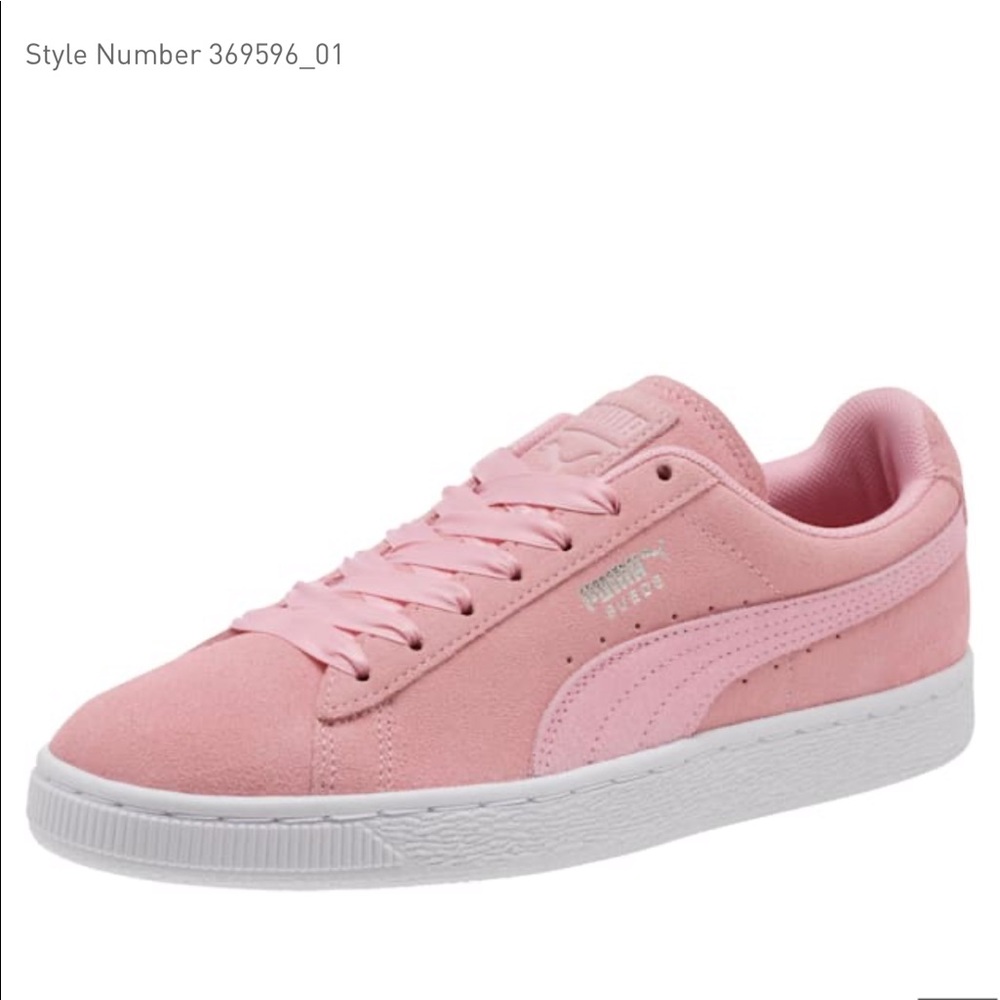 Pink Suede Puma Sneakers